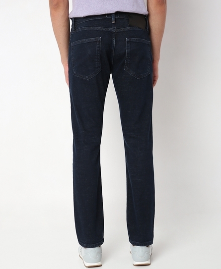 KYOTO MEN'S SLIM COMFORT FIT DARK BLUE JEANS