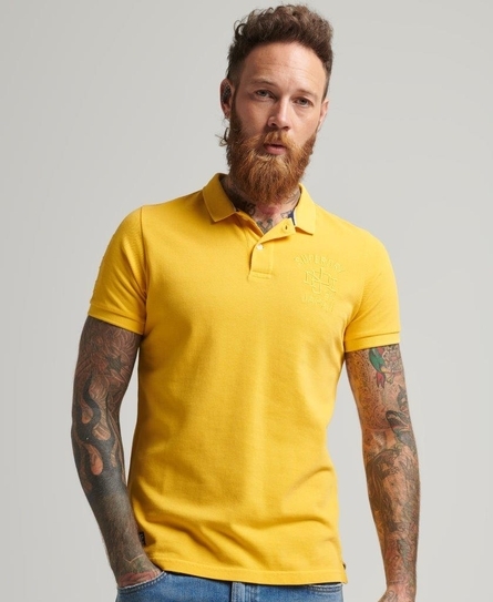 VINTAGE SUPERSTATE S/S MEN'S YELLOW POLO