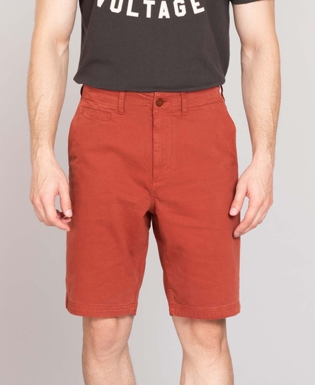 VINTAGE OFFICER CHINO MEN'S ORANGE SHORTS