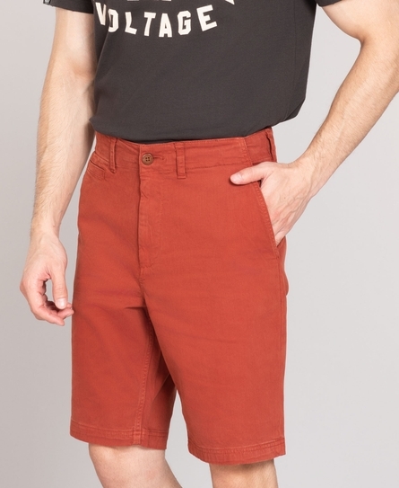 VINTAGE OFFICER CHINO MEN'S ORANGE SHORTS