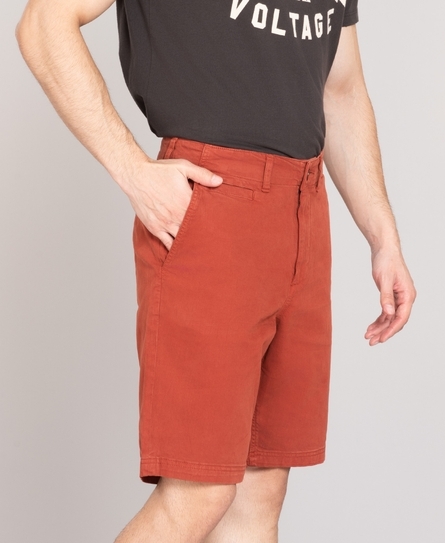 VINTAGE OFFICER CHINO MEN'S ORANGE SHORTS