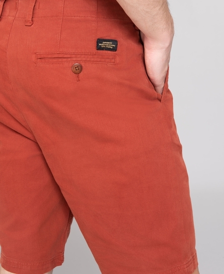 VINTAGE OFFICER CHINO MEN'S ORANGE SHORTS