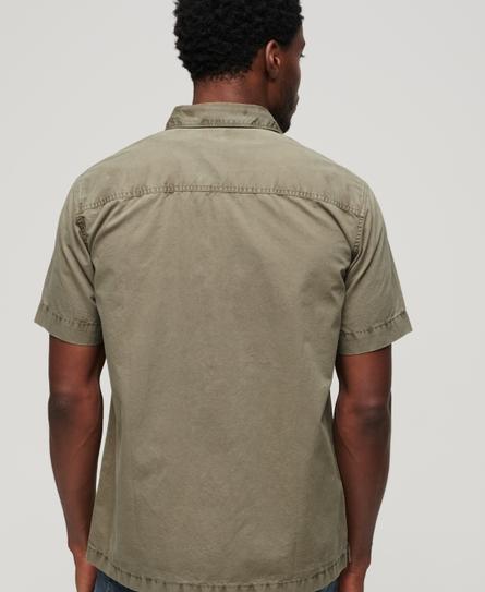 MILITARY S/S MEN'S GREEN SHIRT