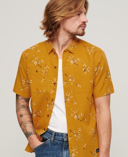 S/S BEACH MEN'S GOLD SHIRT