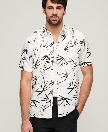 S/S BEACH MEN'S WHITE SHIRT