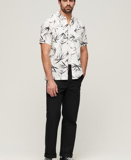 S/S BEACH MEN'S WHITE SHIRT