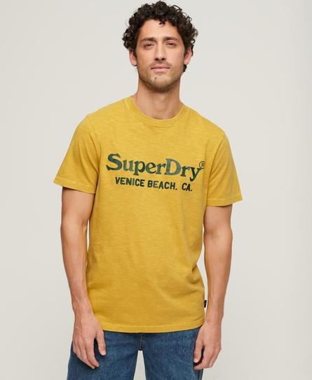 VENUE CLASSIC LOGO MEN'S YELLOW T-SHIRT