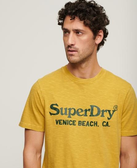 VENUE CLASSIC LOGO MEN'S YELLOW T-SHIRT