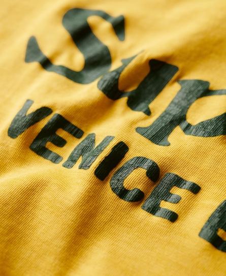 VENUE CLASSIC LOGO MEN'S YELLOW T-SHIRT