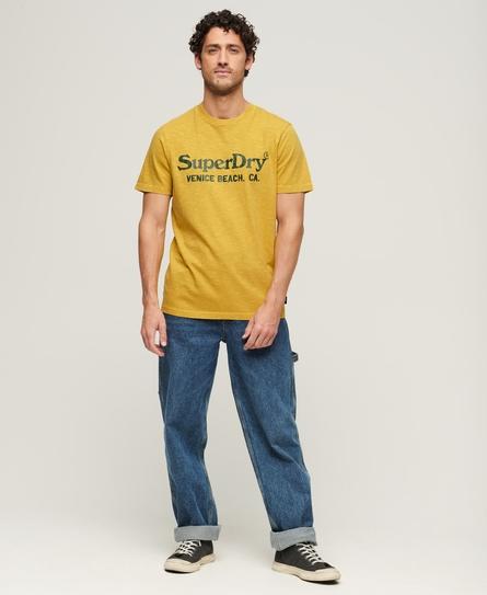 VENUE CLASSIC LOGO MEN'S YELLOW T-SHIRT