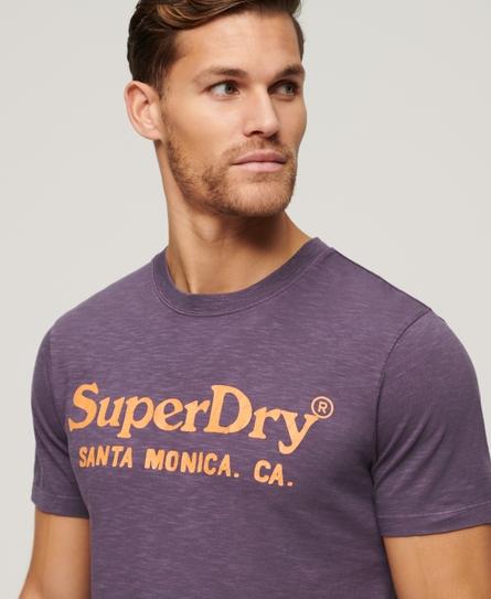 VENUE CLASSIC LOGO MEN'S PURPLE T-SHIRT