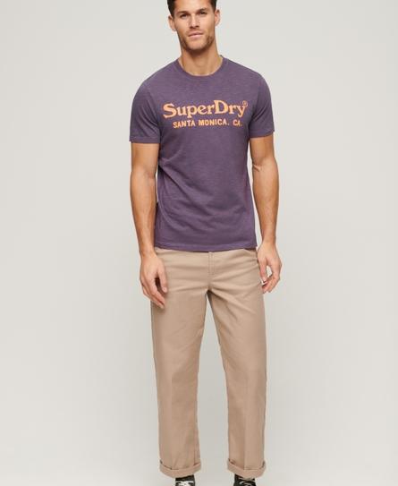 VENUE CLASSIC LOGO MEN'S PURPLE T-SHIRT