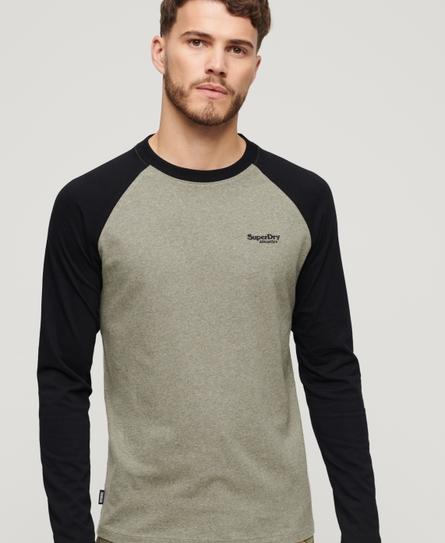 ESSENTIAL BASEBALL LS MEN'S BLACK TOP