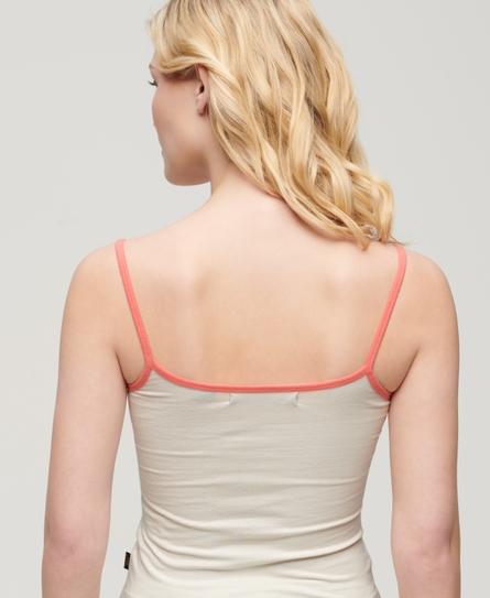 ESSENTIAL BRANDED WOMEN'S CORAL CAMI TOP