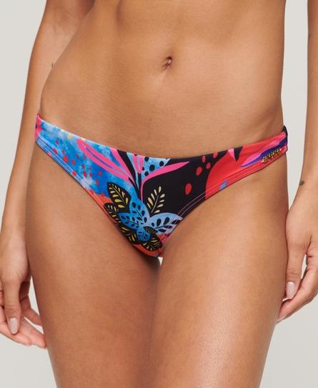 TROPICAL CHEEKY WOMEN'S BLUE BIKINI BOTTOM