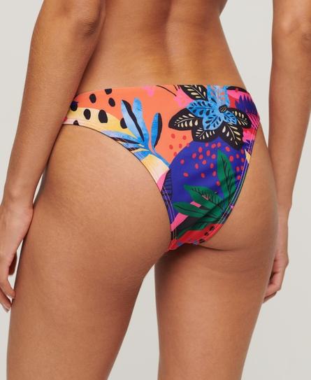 TROPICAL CHEEKY WOMEN'S BLUE BIKINI BOTTOM