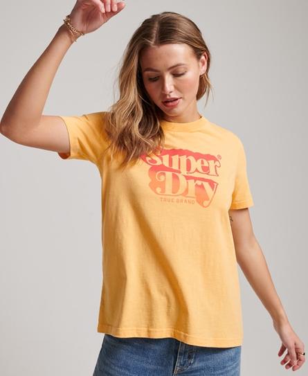 VINTAGE SHADOW WOMEN'S GOLD T-SHIRT