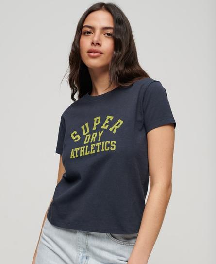 ATH ESSENTIAL GRAPHIC 90'S WOMEN'S BLUE T-SHIRT