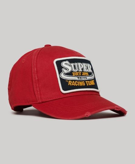 GRAPHIC UNISEX RED TRUCKER CAP