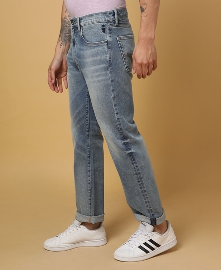 NARUTO STRAIGHT LIGHT WHISKERED BLUE JEANS