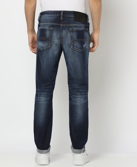 TOKYO SLIM DISTRESSED BLUE JEANS