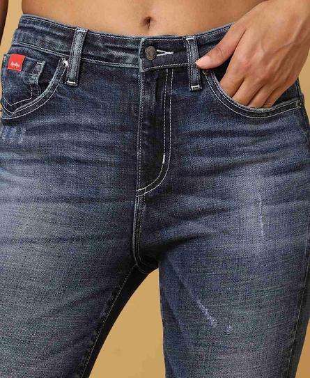 FUJI SKINNY LIGHTED WHISKERED FADED JEANS BLUE JEANS