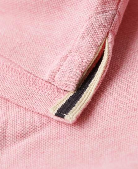 APPLIQUE CLASSIC FIT MEN'S PINK POLO