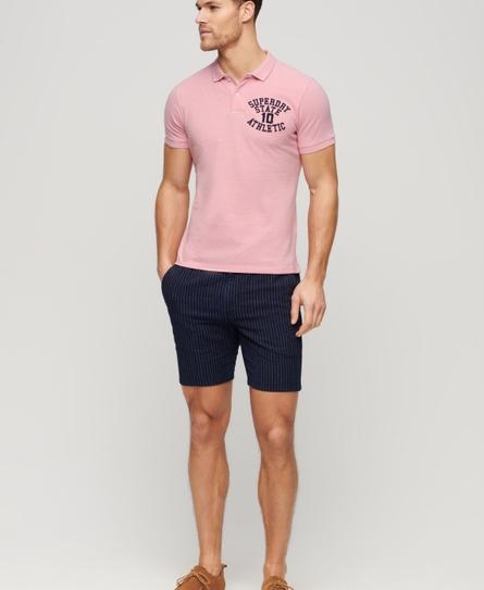 APPLIQUE CLASSIC FIT MEN'S PINK POLO