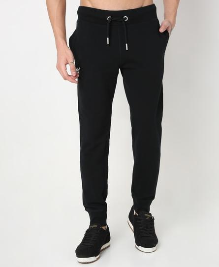 VINTAGE LOGO EMB UB MEN'S BLACK JOGGER