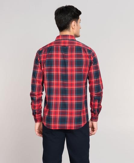 VINTAGE HERITAGE L/S CHECK MEN'S RED SHIRT