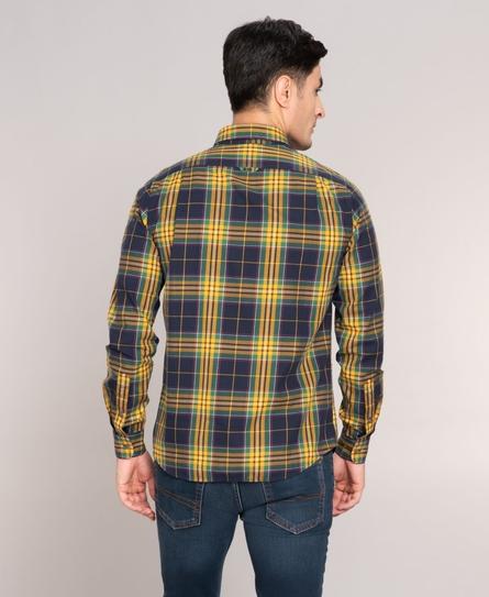 VINTAGE HERITAGE L/S CHECK MEN'S BLUE SHIRT