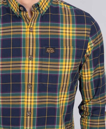 VINTAGE HERITAGE L/S CHECK MEN'S BLUE SHIRT