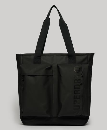 COMMUTER TARP UNISEX BLACK TOTE