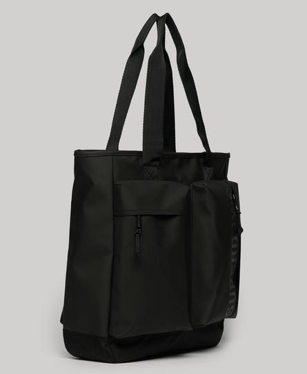 COMMUTER TARP UNISEX BLACK TOTE