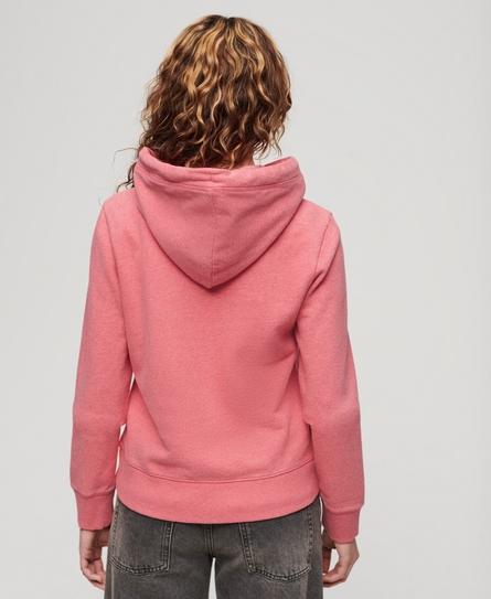 EMBROIDERED VL GRAPHIC WOMEN'S CORAL HOODIE