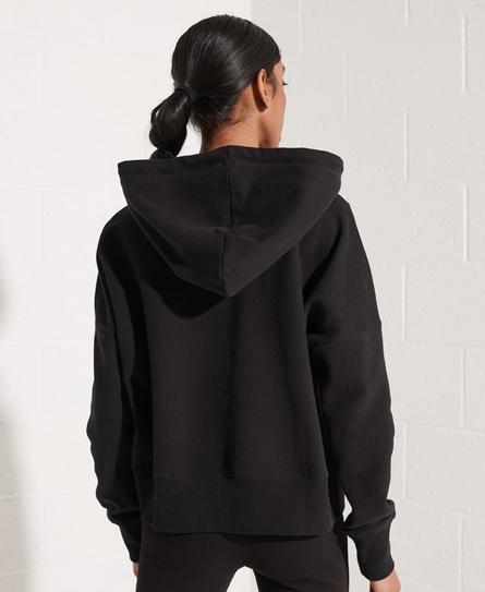 CORP LOGO CROP HOOD