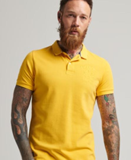 VINTAGE SUPERSTATE S/S MEN'S YELLOW POLO