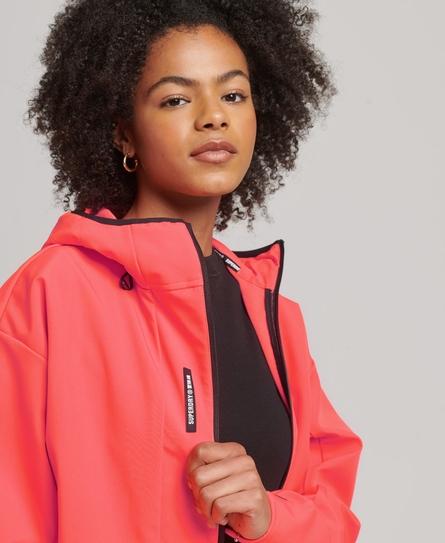 CODE TECH CROP WOMEN'S ORANGE SOFTSHELL JACKET