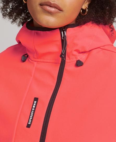 CODE TECH CROP WOMEN'S ORANGE SOFTSHELL JACKET