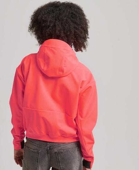 CODE TECH CROP WOMEN'S ORANGE SOFTSHELL JACKET