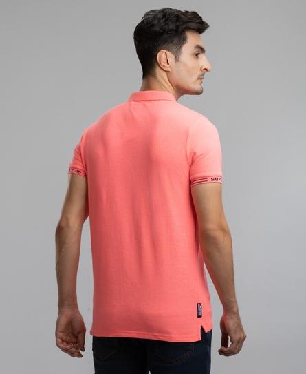 CITY S/S JAQUARD PIQUE MEN'S PINK POLO