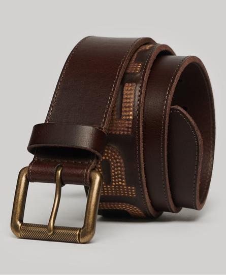 BRANDED UNISEX BROWN BELT