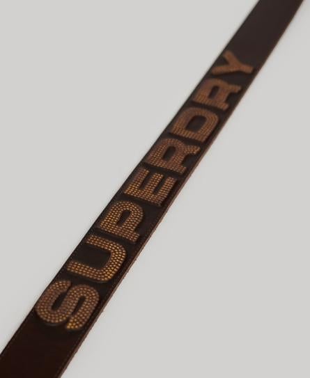 BRANDED UNISEX BROWN BELT