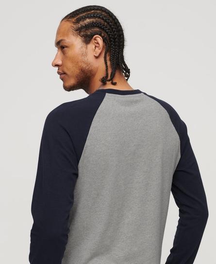 ESSENTIAL BASEBALL LS MEN'S BLUE TOP