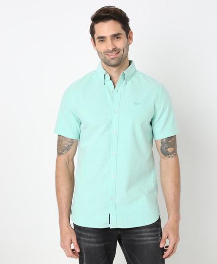 S/S Classic Oxford  MEN'S GREEN SHIRT