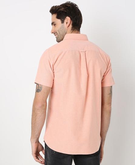 S/S Classic Oxford  MEN'S CORAL SHIRT
