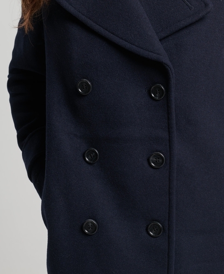 VINTAGE MILITARY WOOL PEACOAT