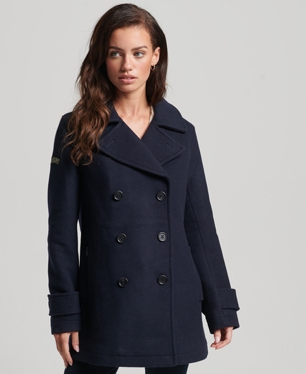 VINTAGE MILITARY WOOL PEACOAT