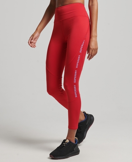 CORE 7/8 WOMEN'S RED TIGHTS