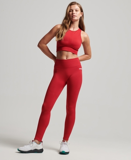 CORE SEAMLESS 7/8 WOMEN'S RED TIGHTS